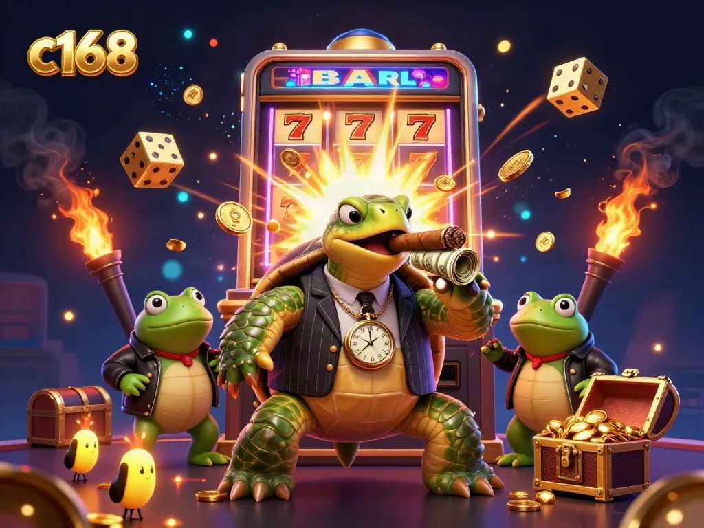 Experience the excitement of c168 casino with vibrant characters and stunning jackpot visuals.