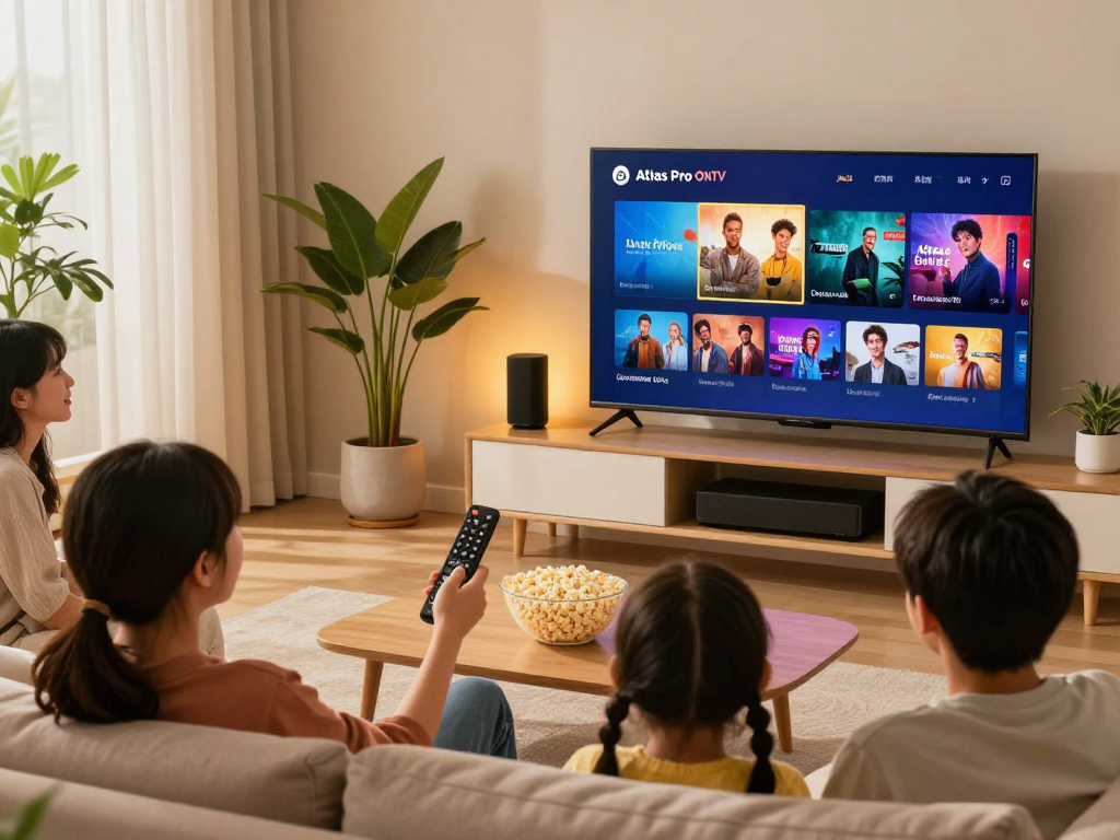 Profitez de l'application Atlas Pro ONTV dans votre salon avec 12 000 chaînes.