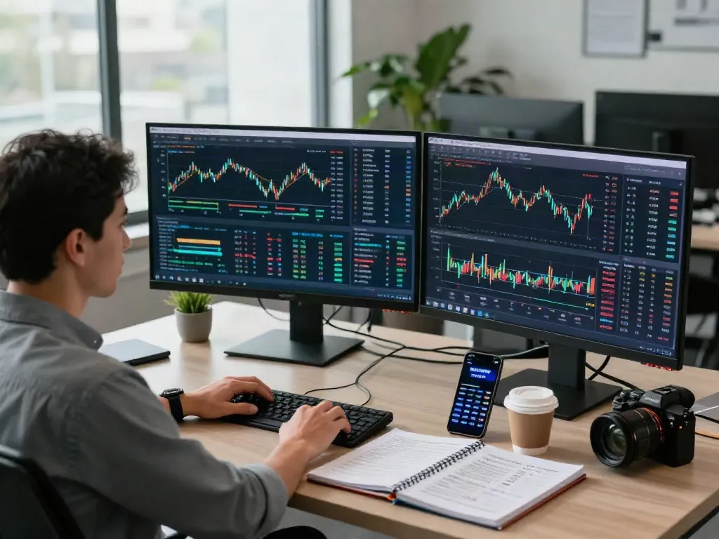 Interface moderne de trading sur la-essorinvexaro.com avec données de marché et outils d'analyse IA.