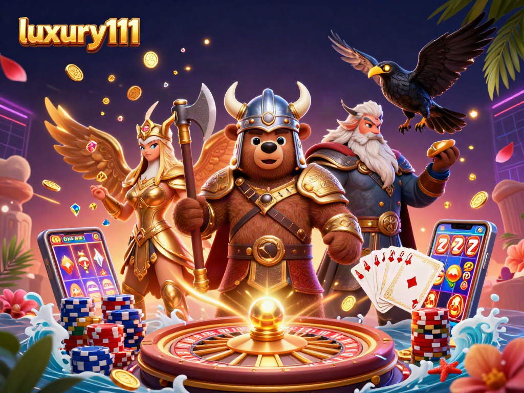 Join luxury111 in spinning the roulette and winning big with vibrant casino action elements!
