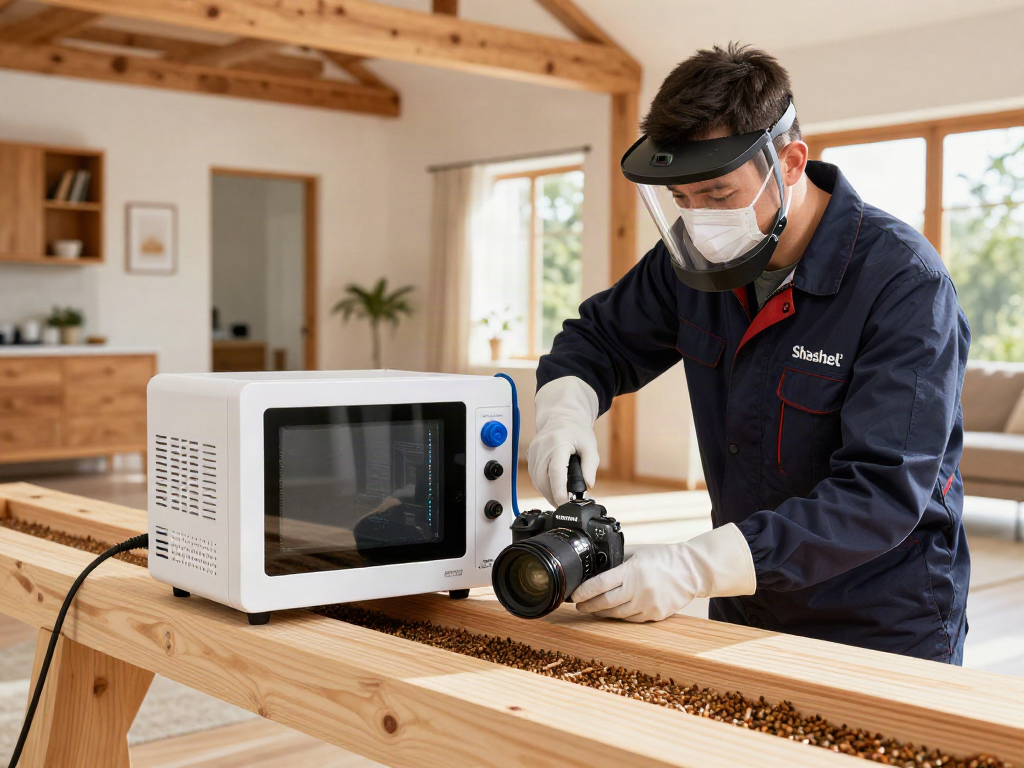 Traitement écologique des insectes avec Shashel® dans un intérieur moderne.